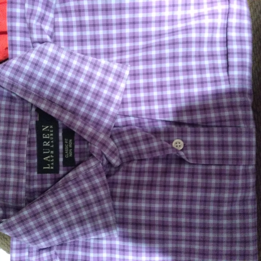 Lauren Ralph Lauren purple long sleeve XL button down